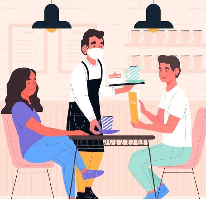 people in restaurant