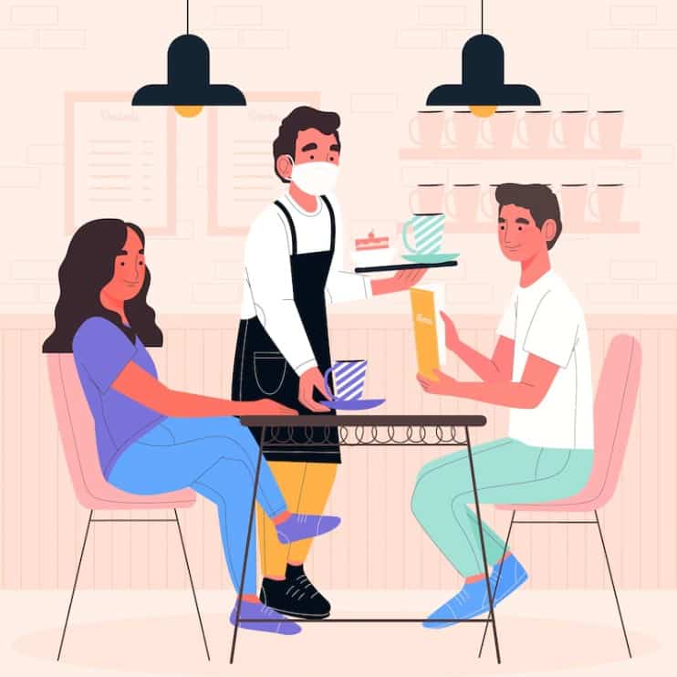 couple in restaurant